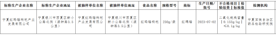 “红玛瑙”火狐电竞枸杞被查出二氧化硫残留量超标(图1)