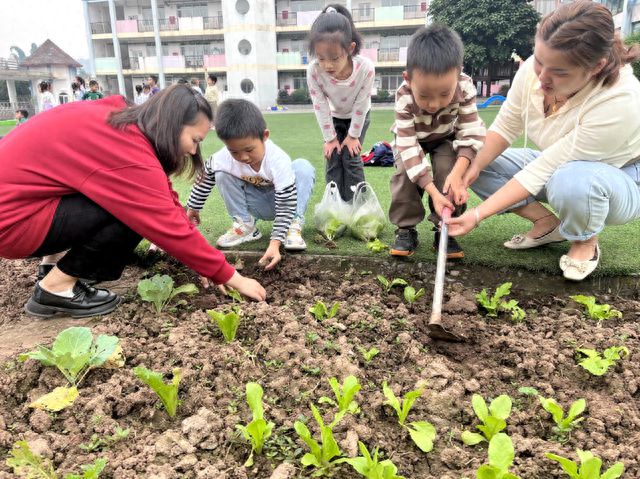 火狐电竞播种希望 一起成长 泸州市江阳区黄舣镇中心幼儿园开展种植园活动(图1)